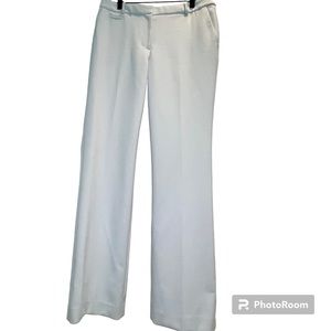 Talbots palest gray-blue Italian-made mid rise synthetic dress trouser size 6